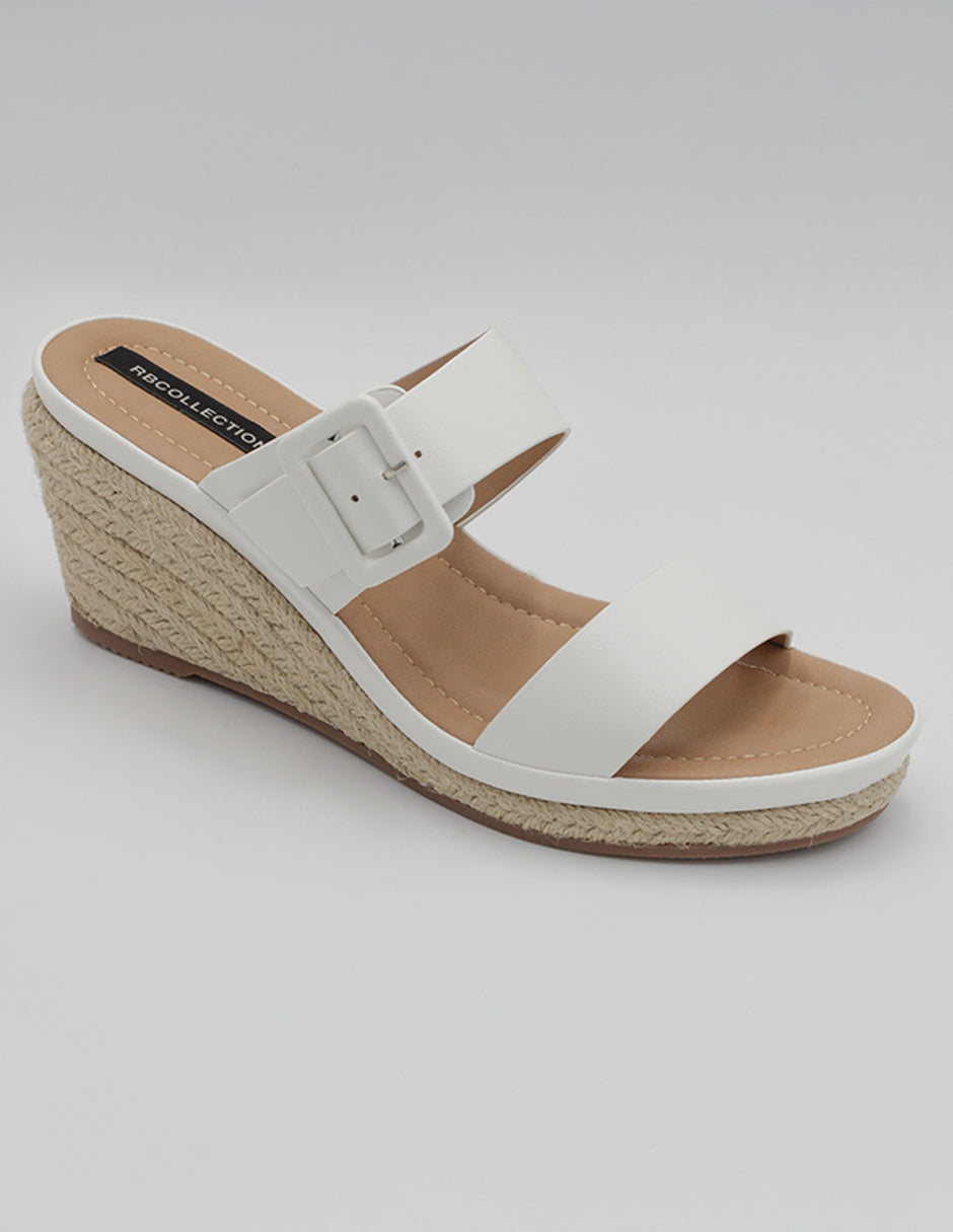 Sandalias con plataforma Exterior Piel vegana Color Blanco Para Mujer De RBCOLLECTION