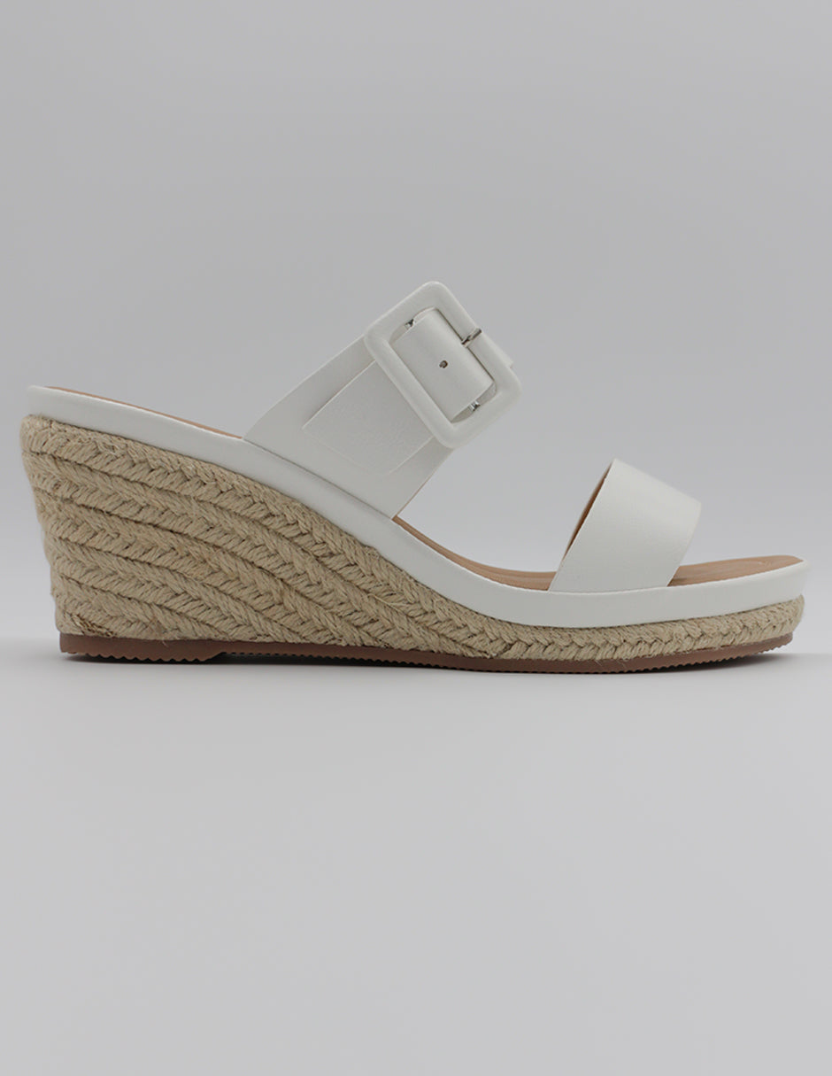 Sandalias con plataforma Daril en Piel vegana – Blanco