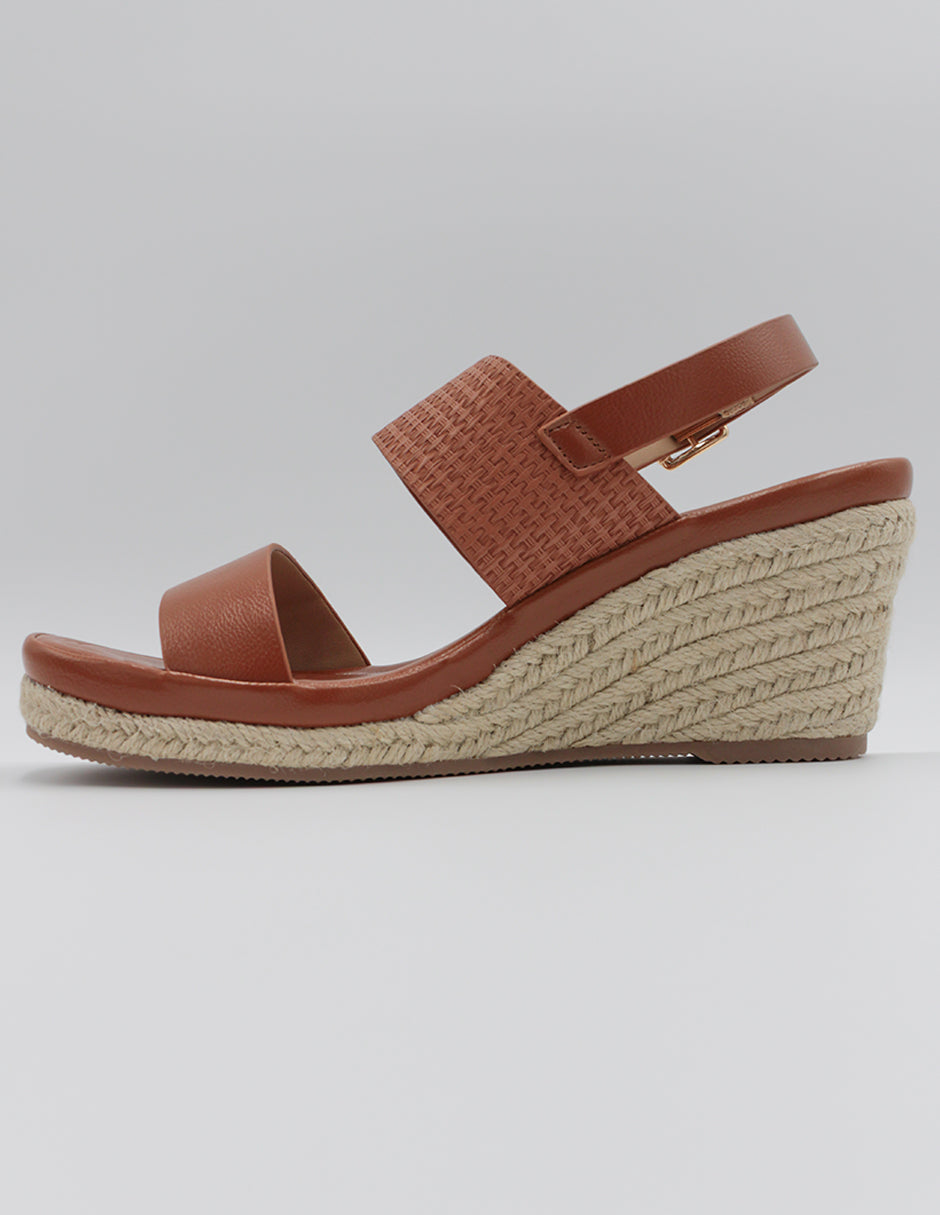 Sandalias con plataforma Soul en Piel vegana – Café