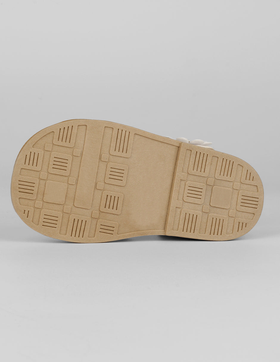 Sandalias Kids en Piel vegana – Blanco