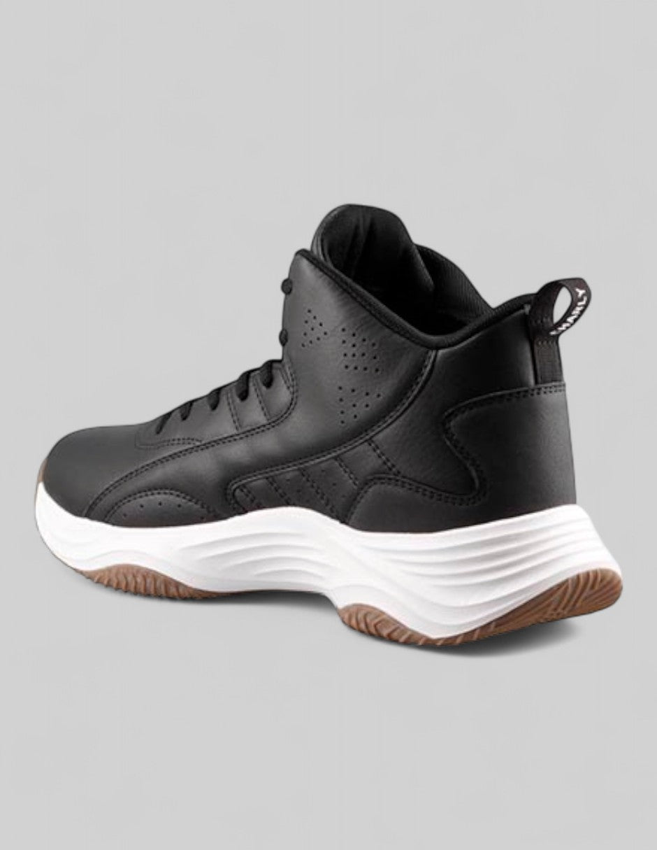 Tenis botín Tenis Charly Hombre Deportivo Flexibles en Sintético – Negro