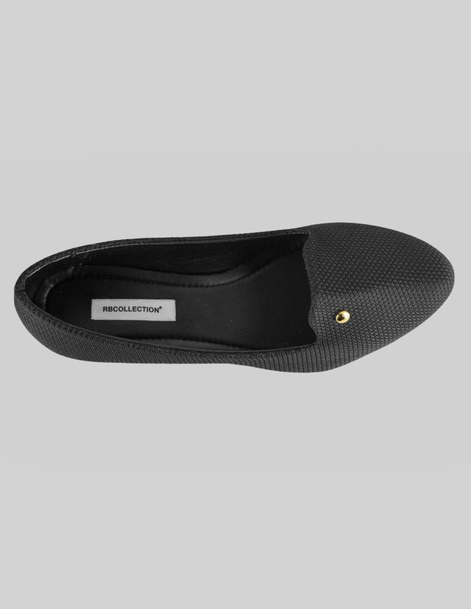Flats clásicas Soft en Textil – Negro