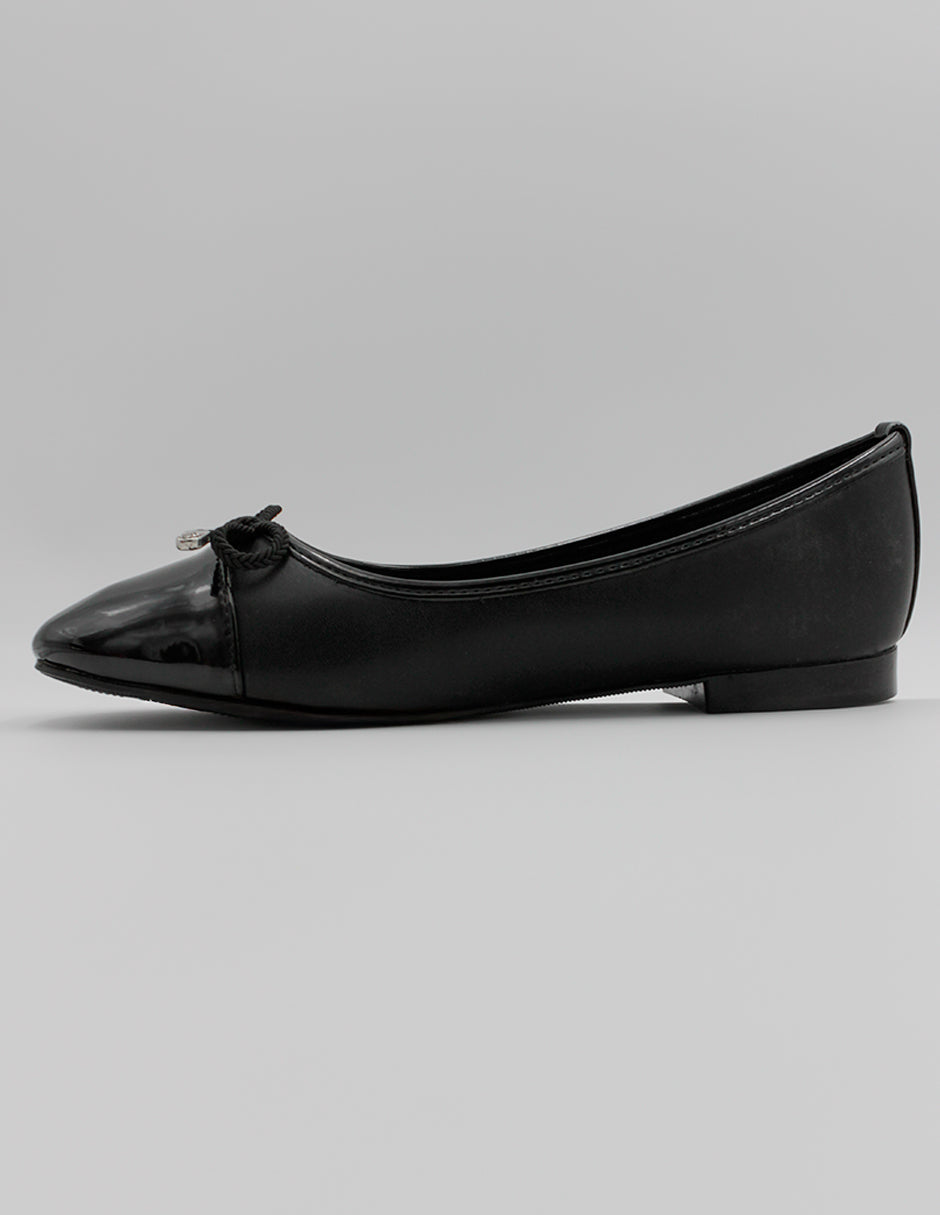 Flats clásicas Soft en Piel vegana – Negro