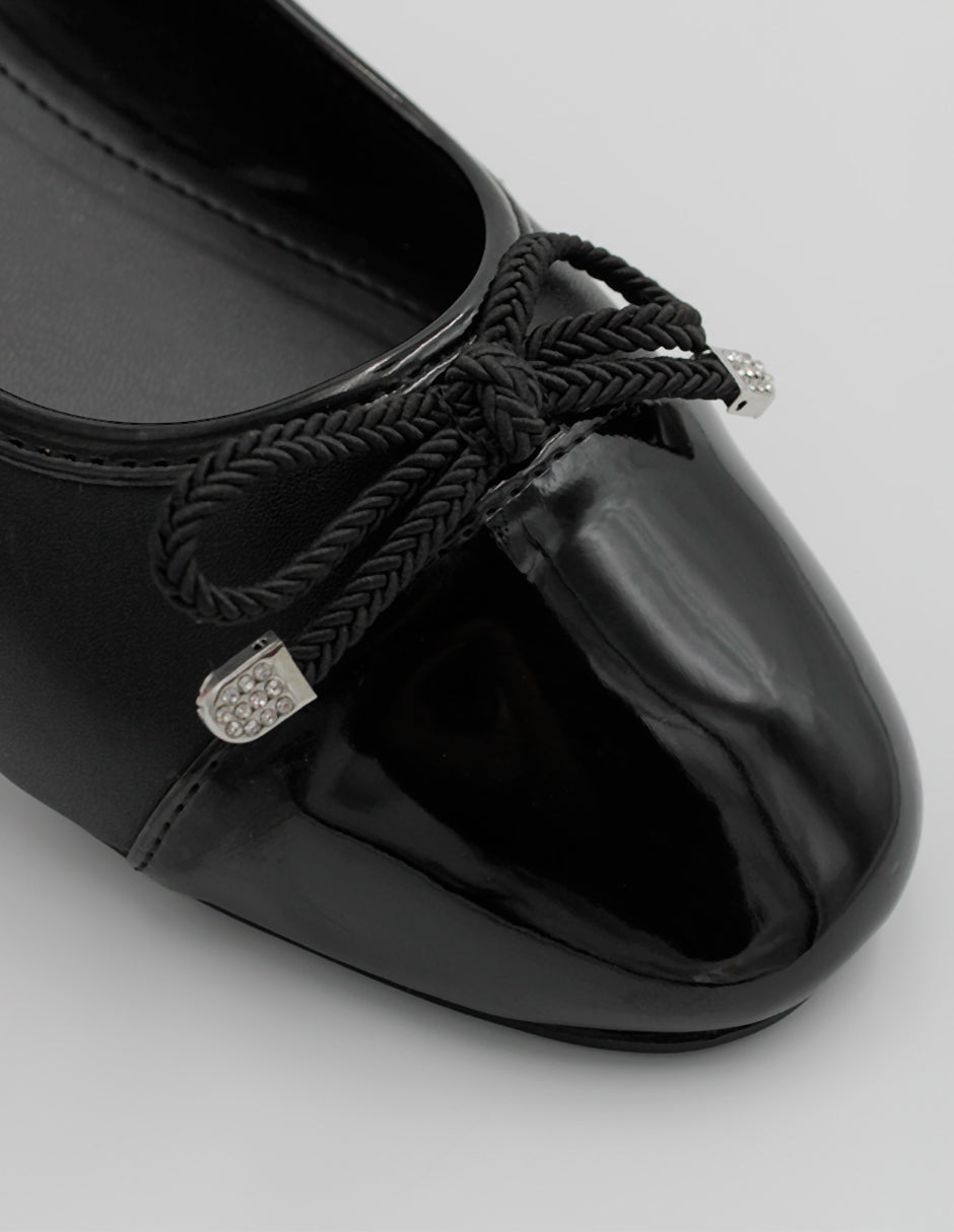 Flats clásicas Soft en Piel vegana – Negro