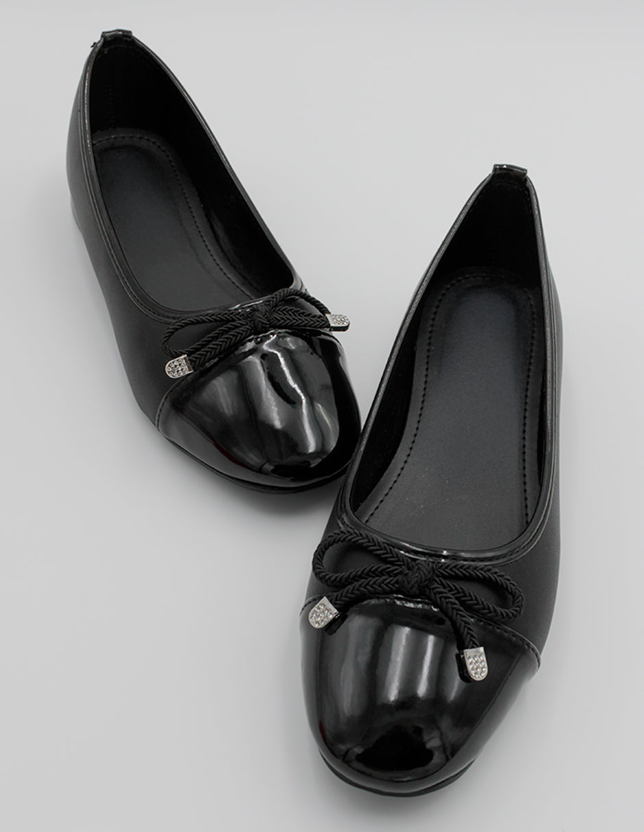 Flats clásicas Soft en Piel vegana – Negro
