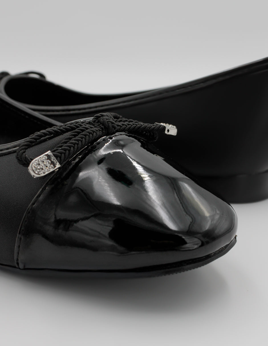 Flats clásicas Soft en Piel vegana – Negro