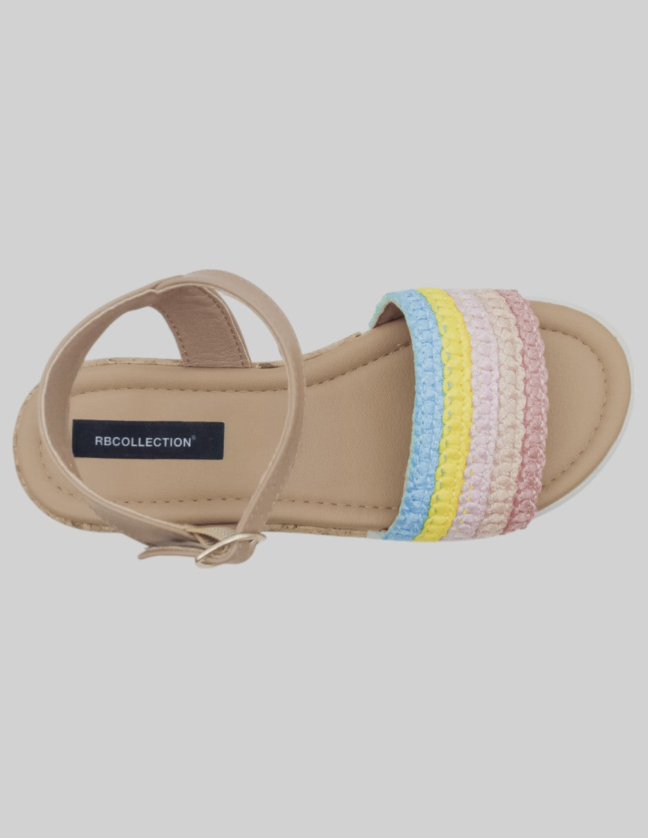 Sandalias Kids en Piel – Multicolor