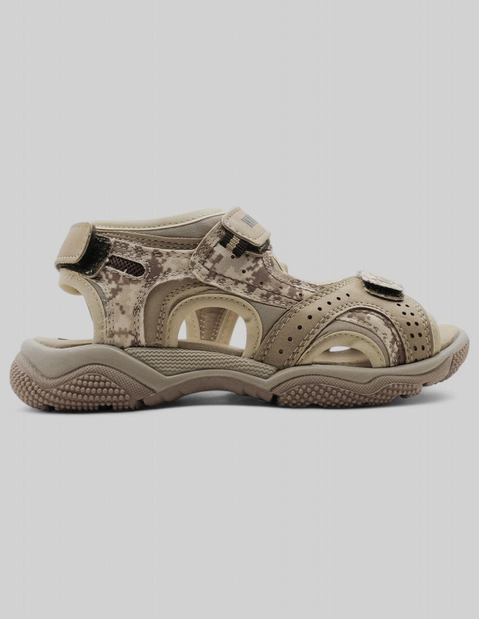 Sandalias Kids en Piel vegana – Café