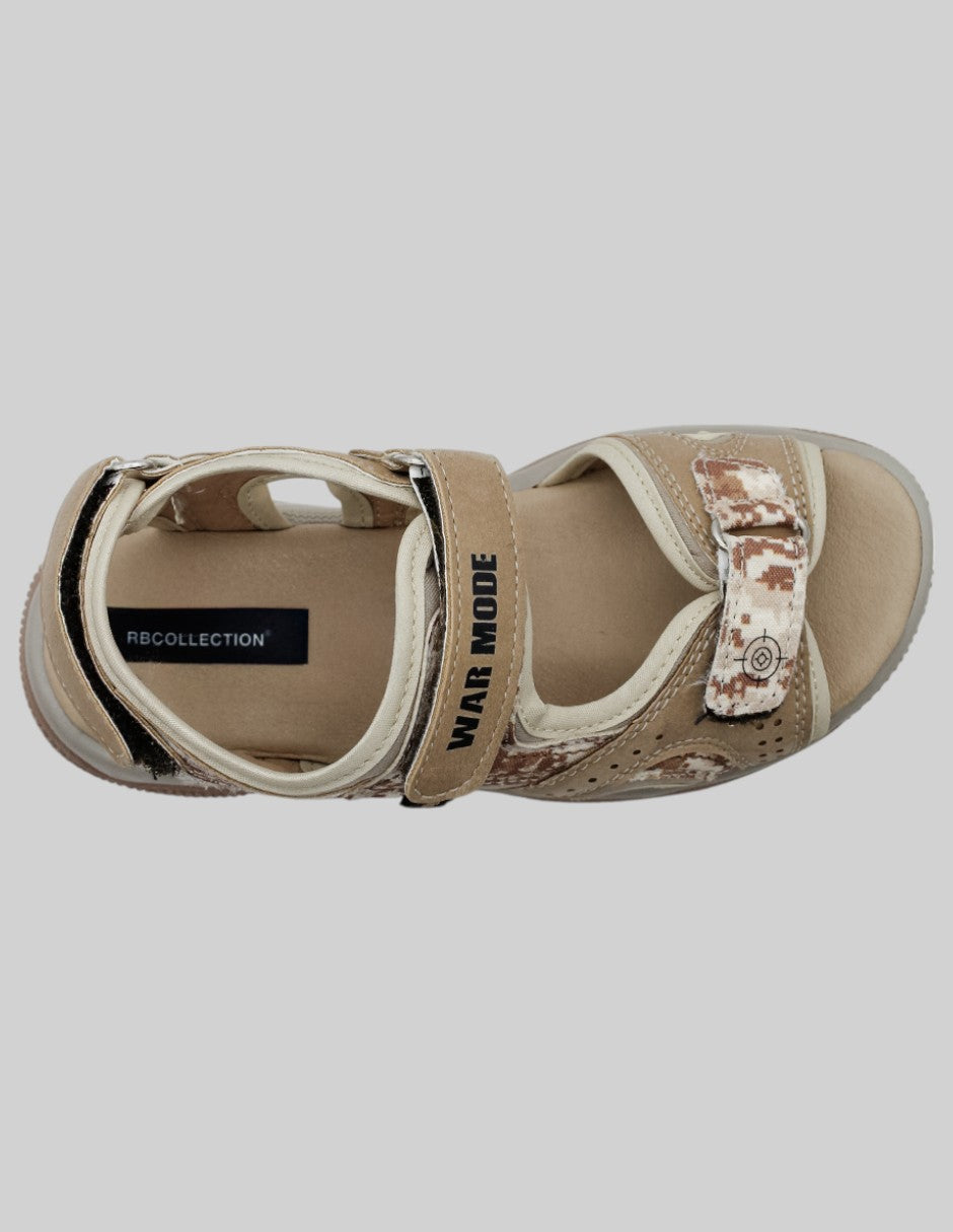 Sandalias Kids en Piel vegana – Café