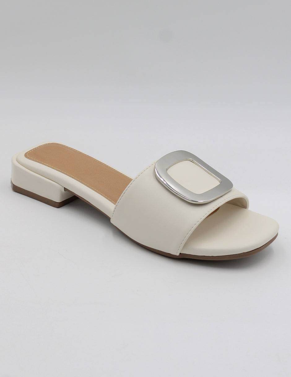 Sandalias de piso Exterior Piel vegana Color Late Para Mujer De RBBASICS