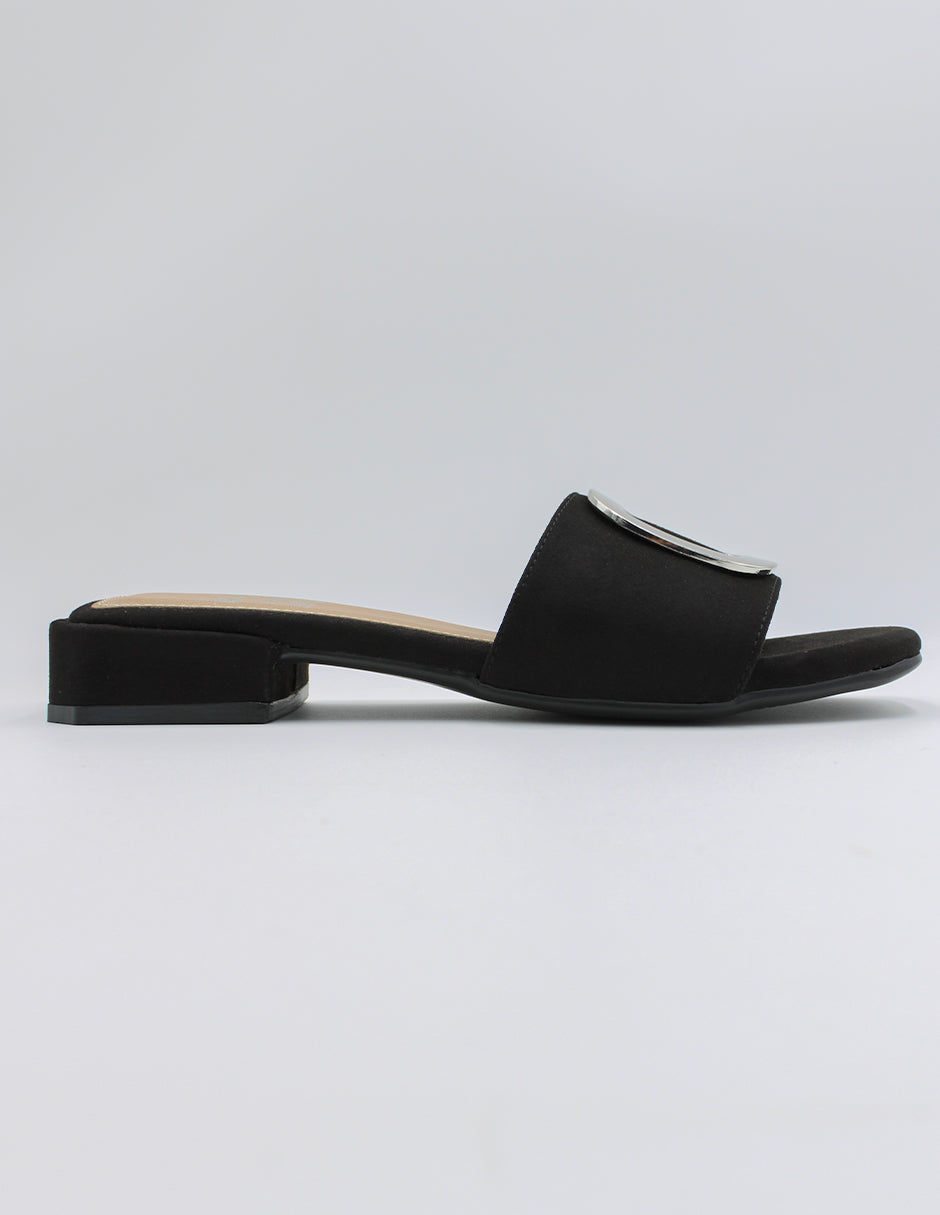 Sandalias de piso Soft en Gamuza – Negro
