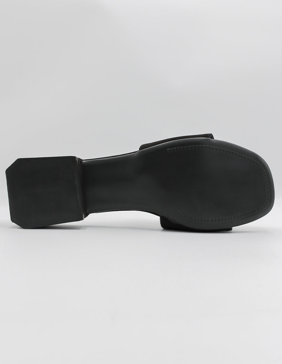 Sandalias de piso Soft en Gamuza – Negro