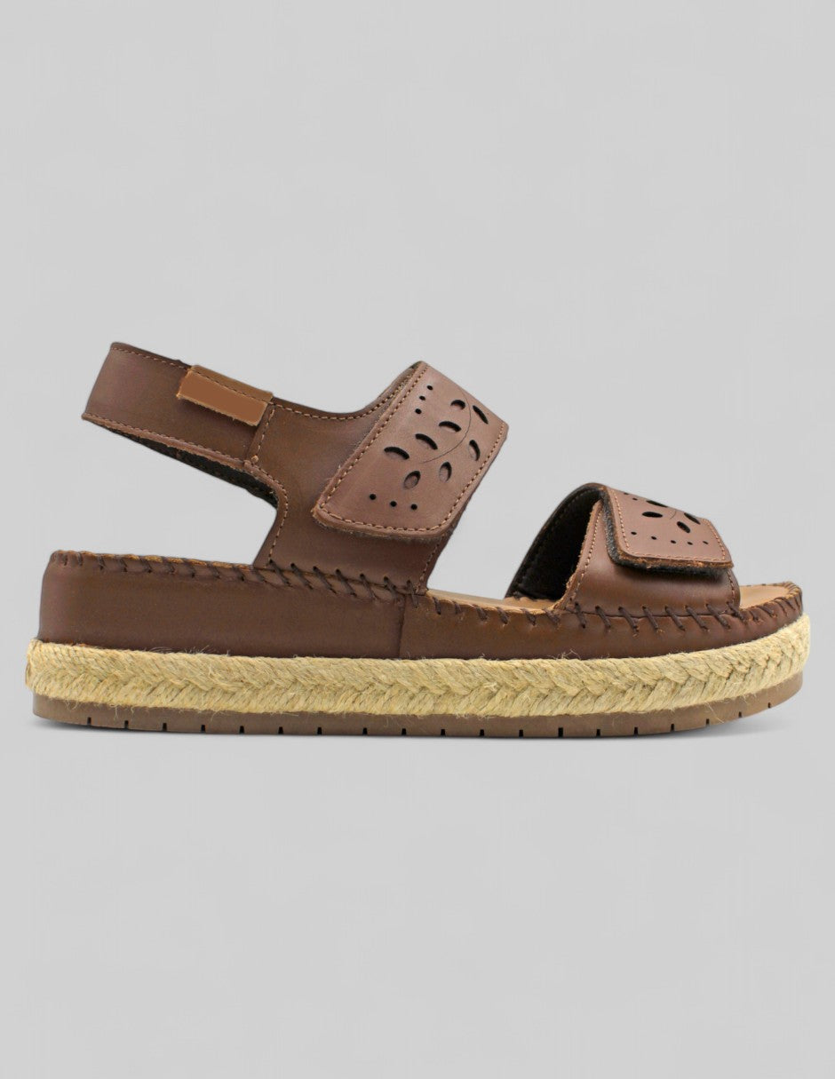 Sandalias con plataforma cloud steps Piel vegana - Café