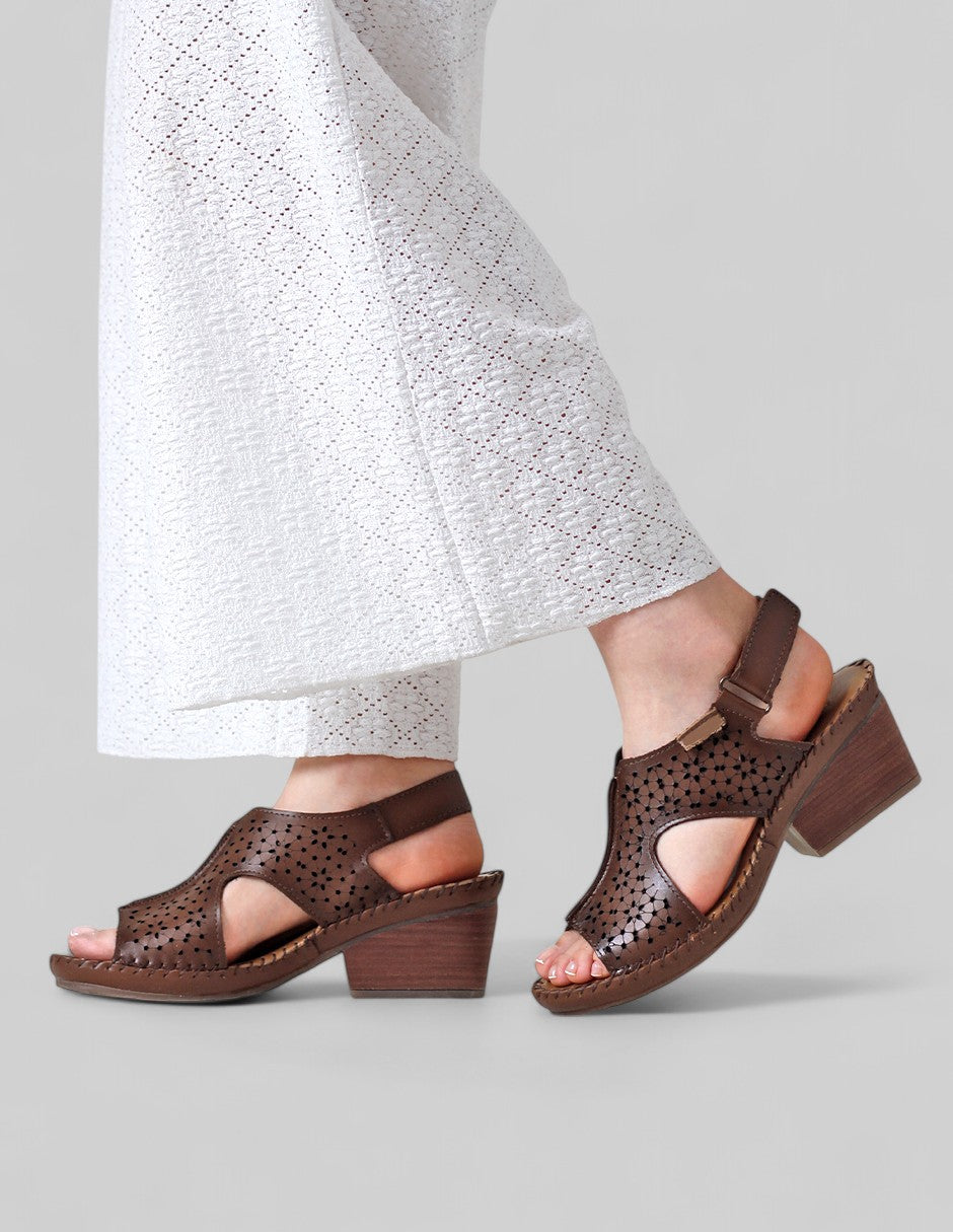 Sandalias con plataforma Dory Piel vegana - Café