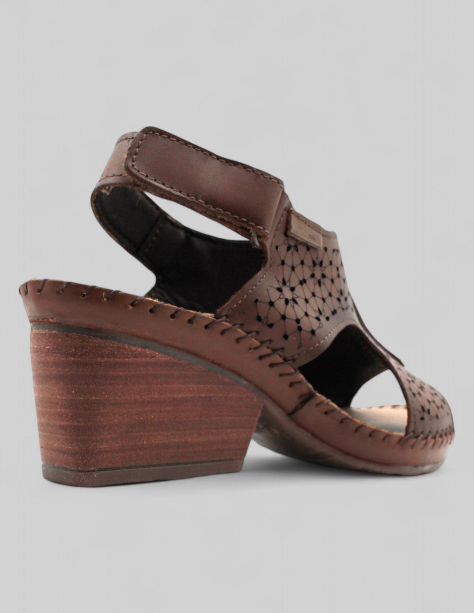 Sandalias con plataforma Dory Piel vegana - Café