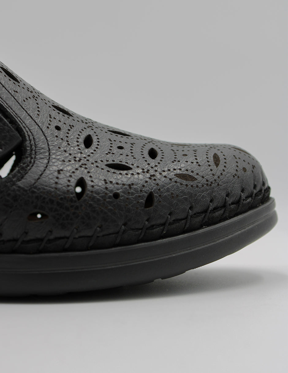 Zapatos de confort Hand Made en Piel – Negro
