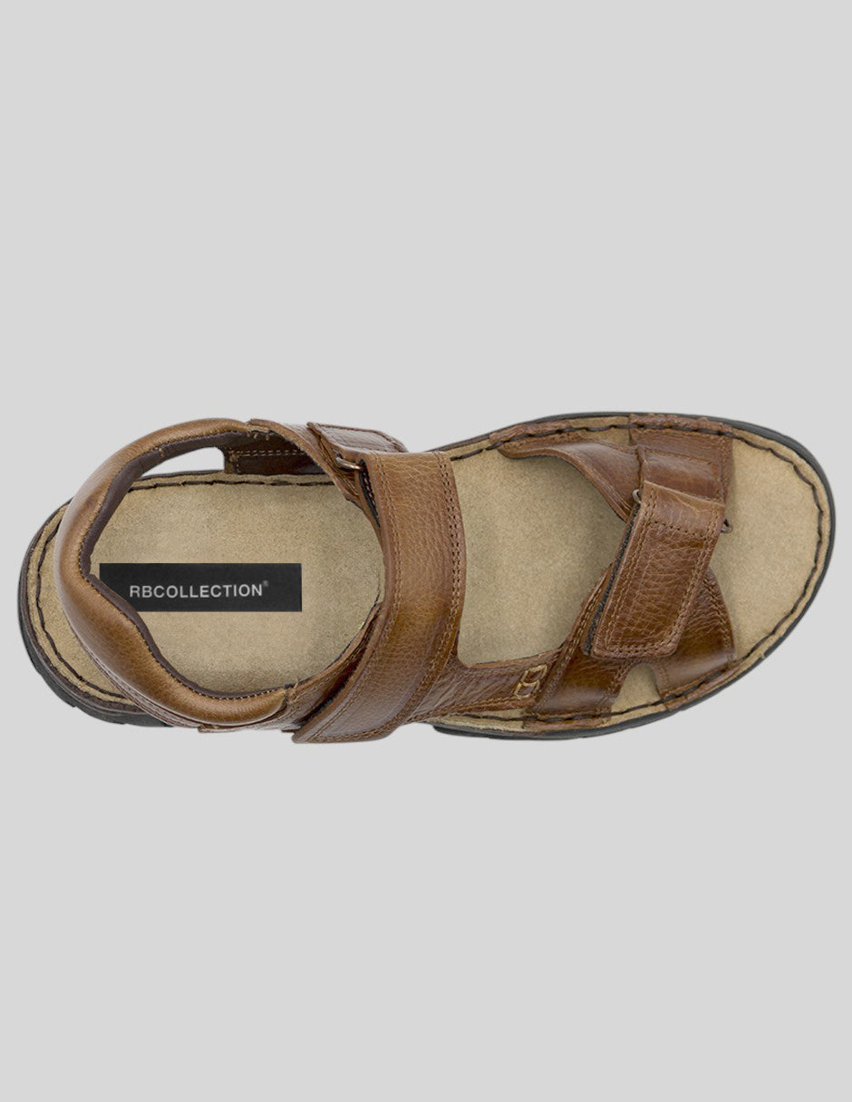 Sandalias casuales Hand Made en Piel – Café