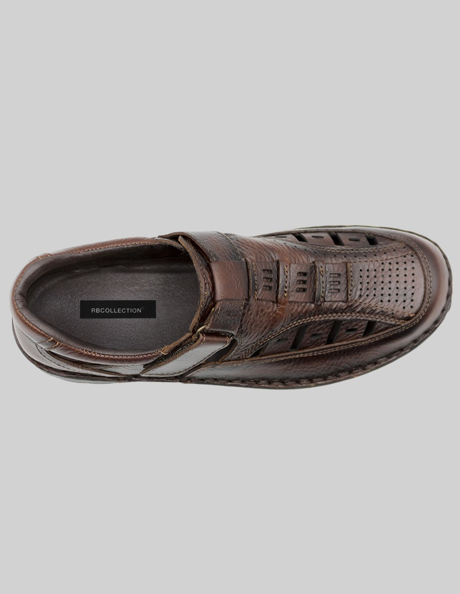 Sandalias casuales Hand Made en Piel – Café