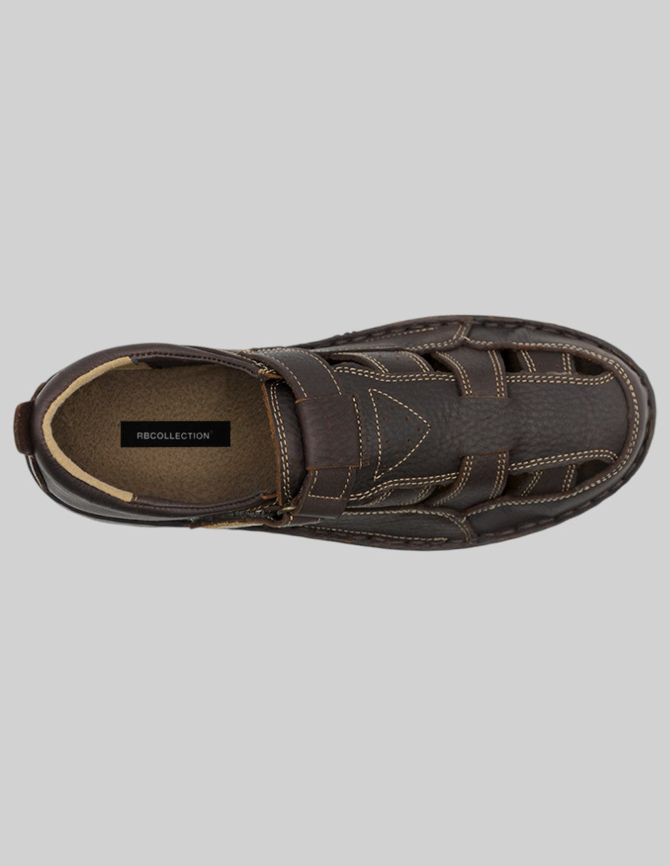 Sandalias casuales Hand Made en Piel – Café