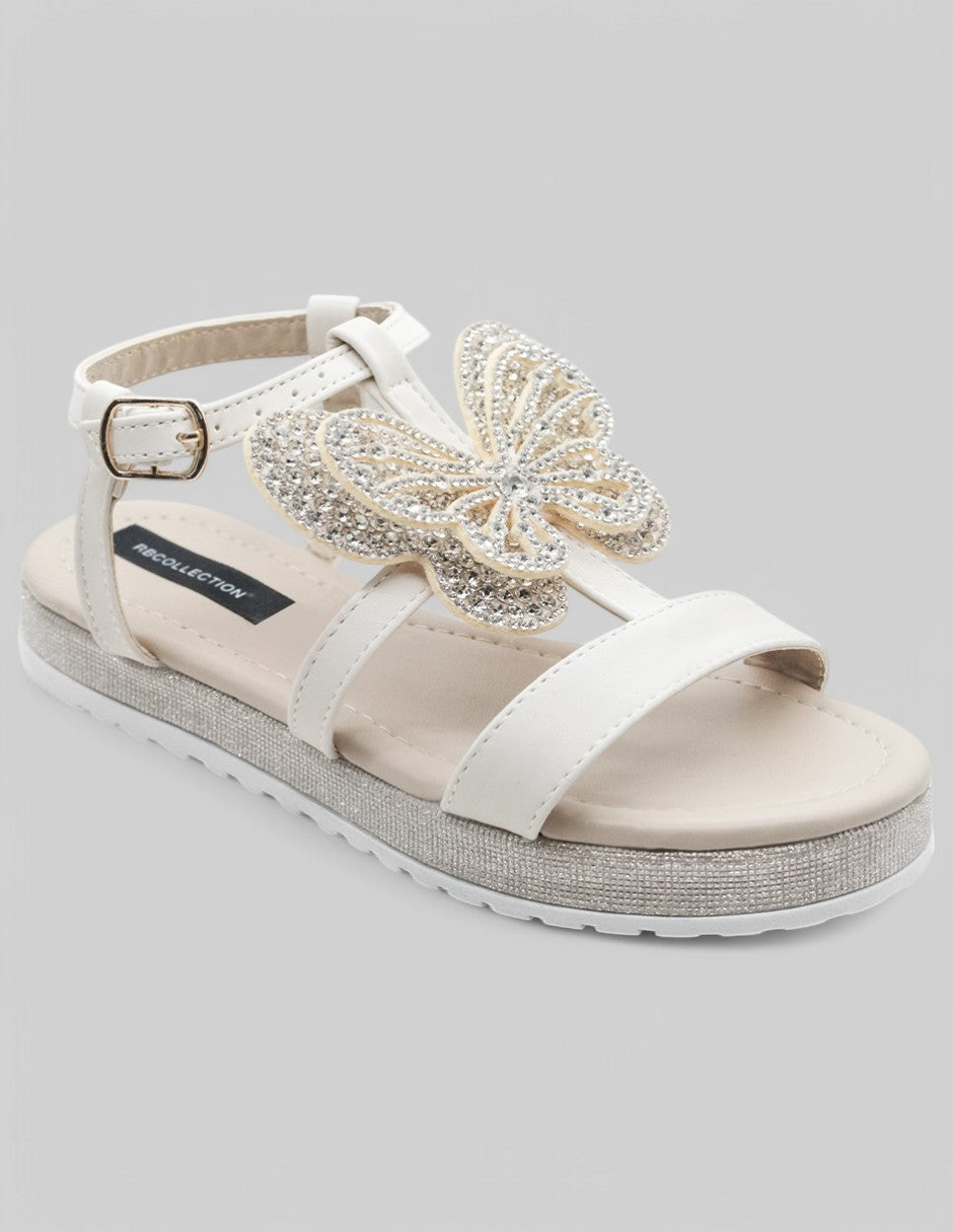 Sandalias Exterior Piel vegana Color Late Para Niña De RBCOLLECTION