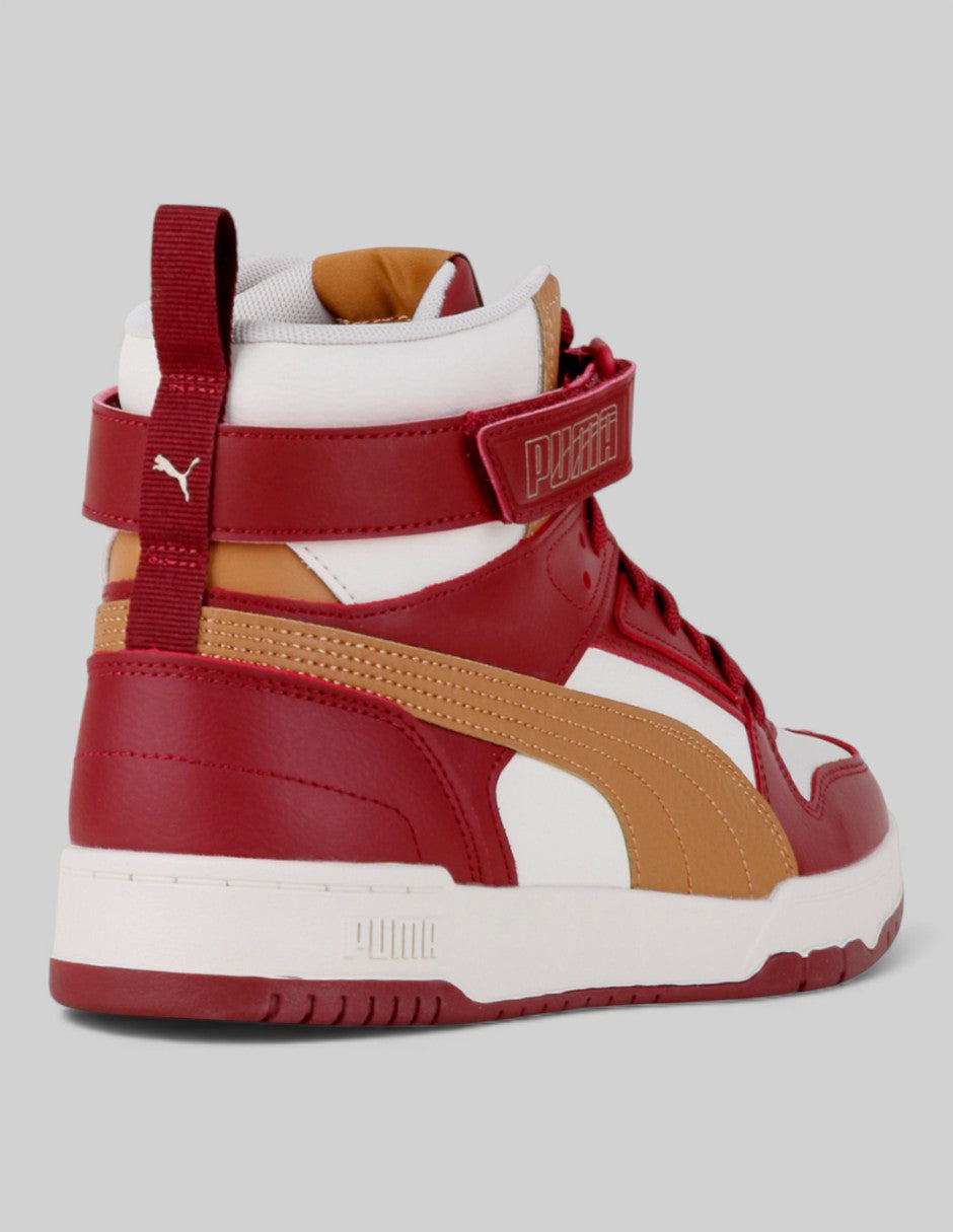 Tenis botín Rbd Basketball en Piel – Rojo