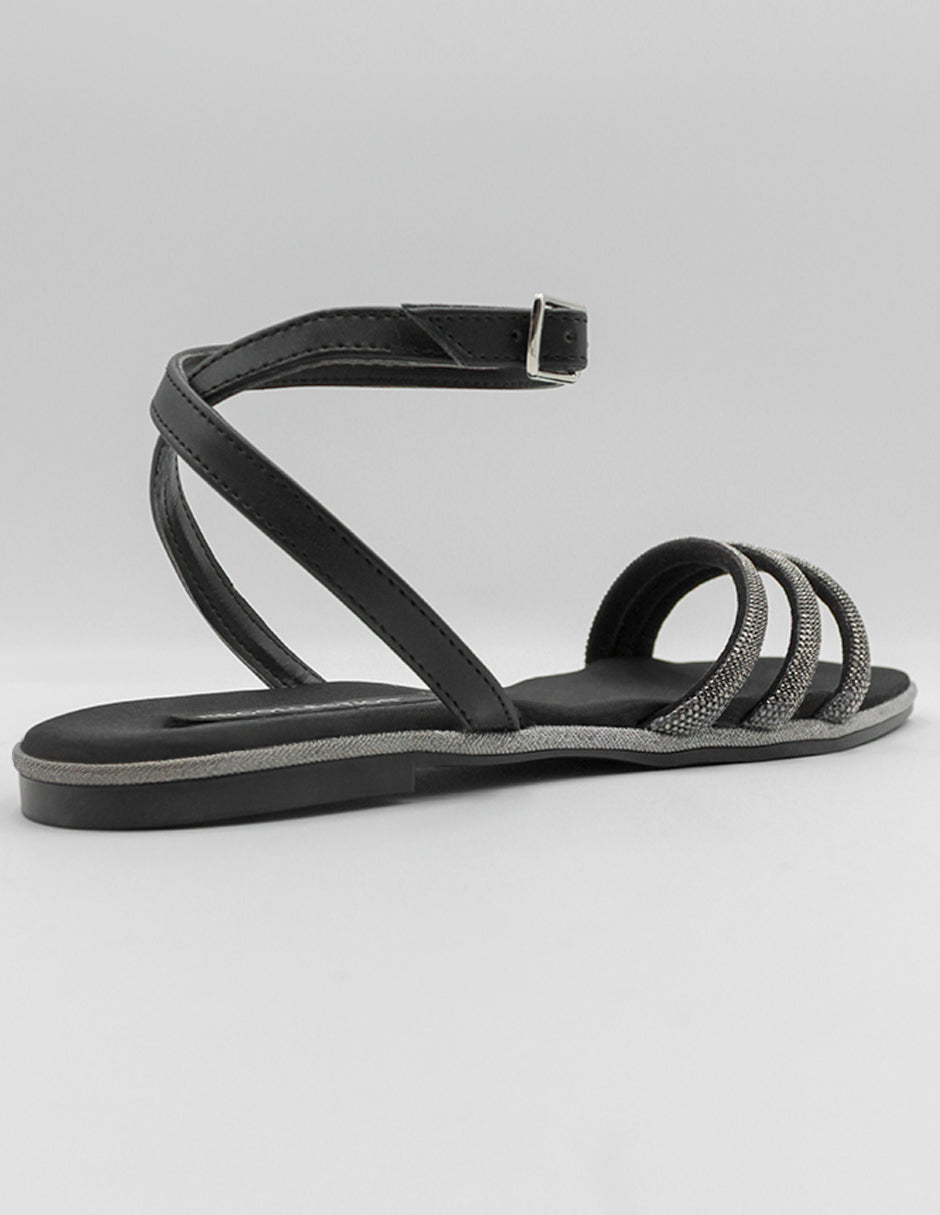 Sandalias de piso Daily  en Textil – Negro