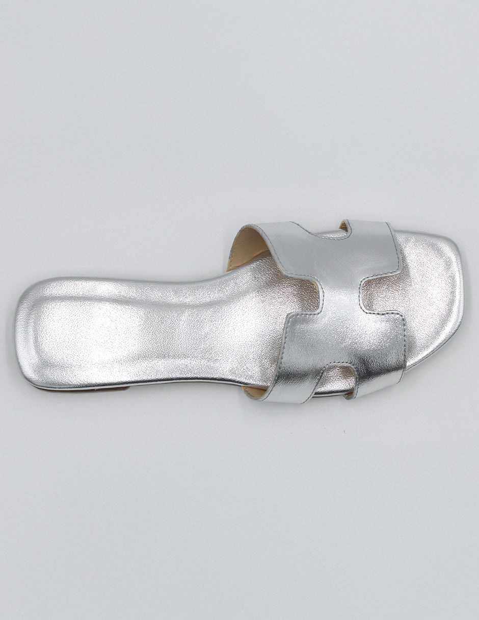 Sandalias de piso Soft en Sintético – Plata