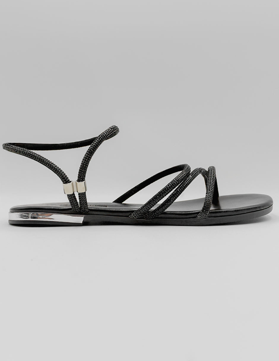 Sandalias de piso Soft en Textil – Negro