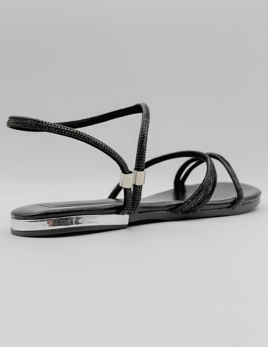 Sandalias de piso Soft en Textil – Negro
