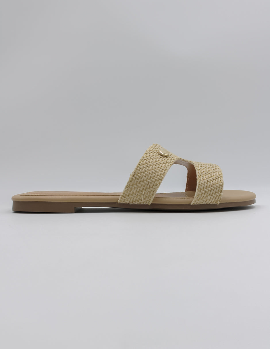 Sandalias de piso Soft en Textil – Beige