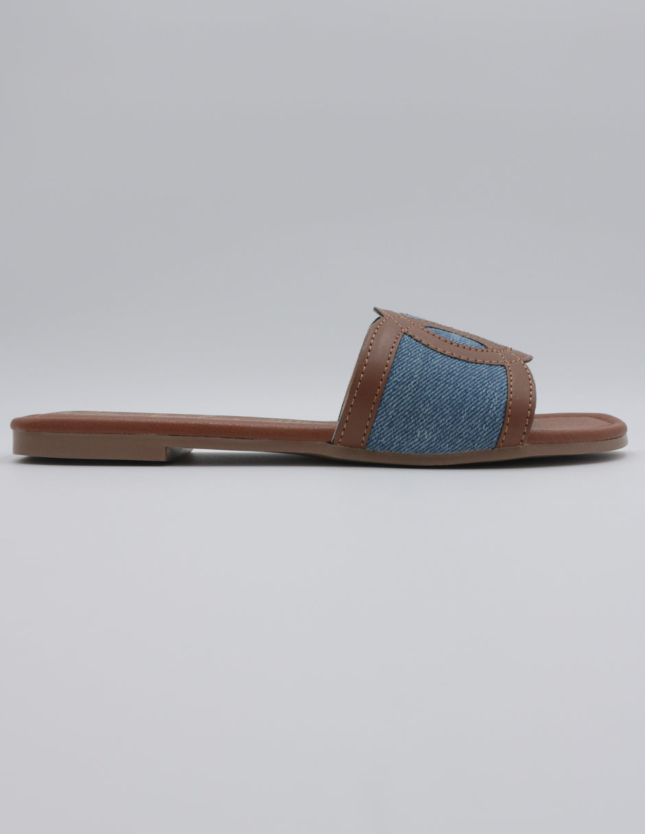 Sandalias de piso Soft en Textil – Azul