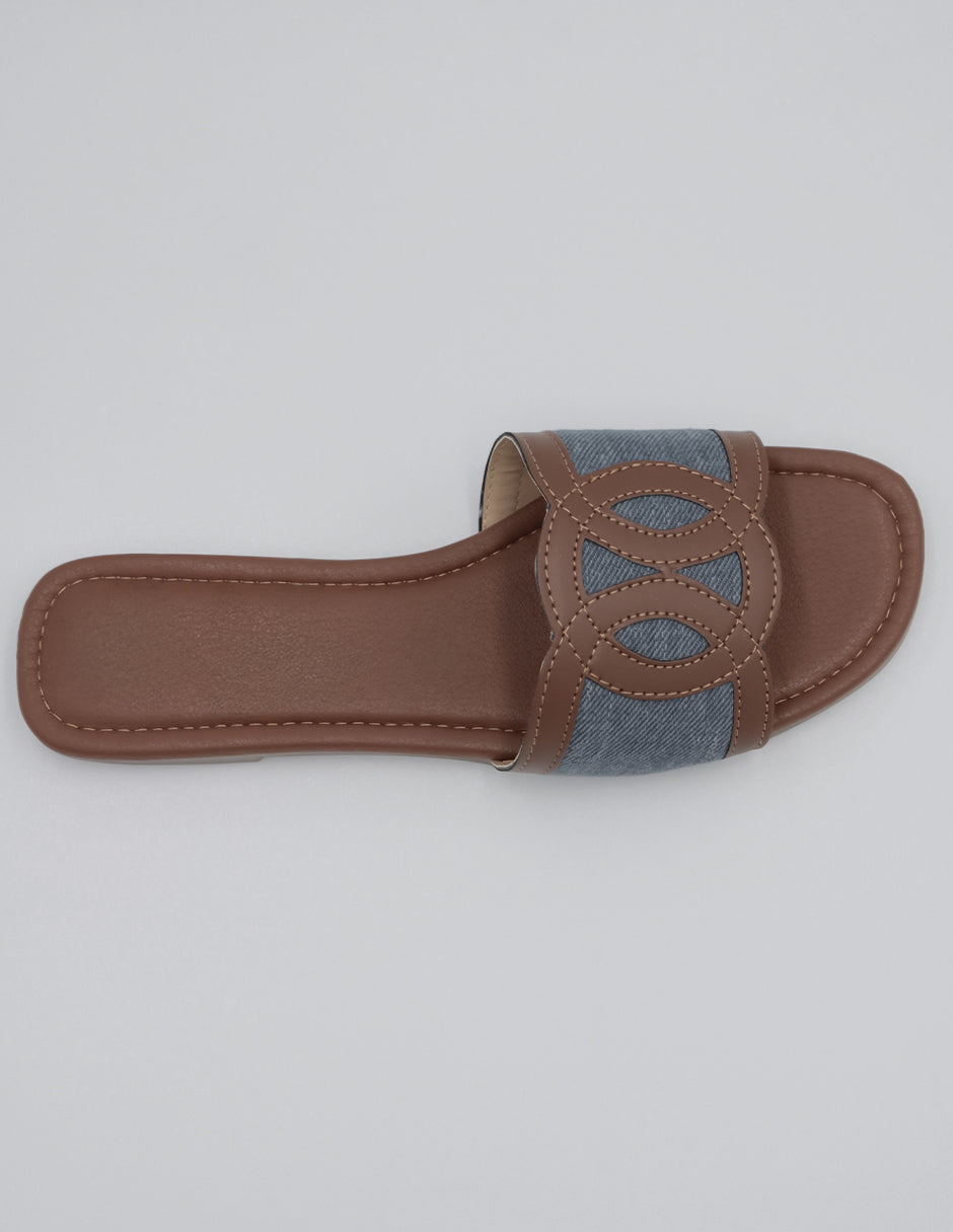 Sandalias de piso Soft en Textil – Azul