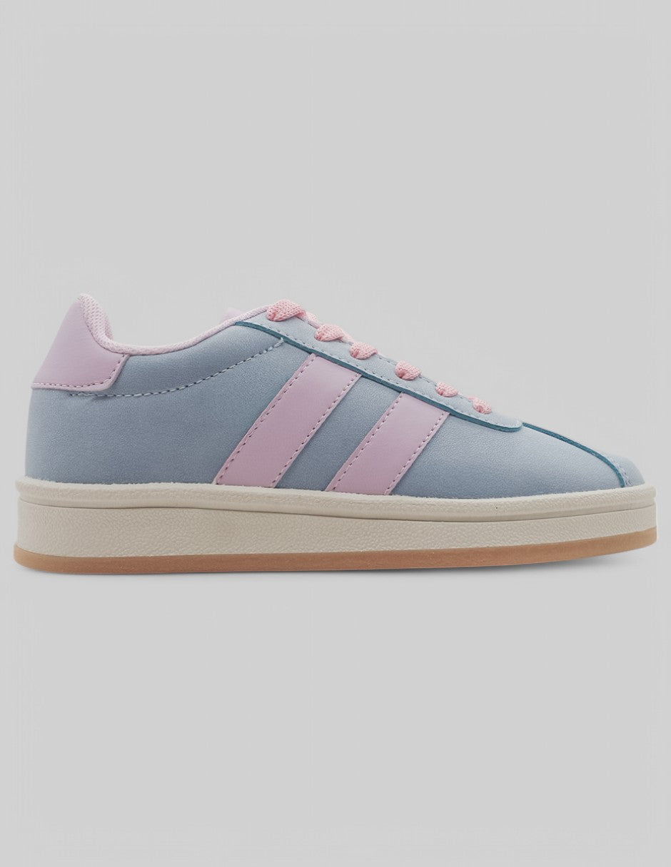 Tenis Kids en Piel vegana – Azul
