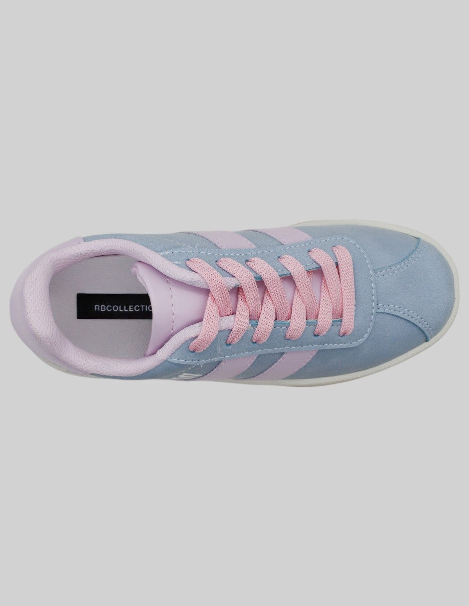 Tenis Kids en Piel vegana – Azul
