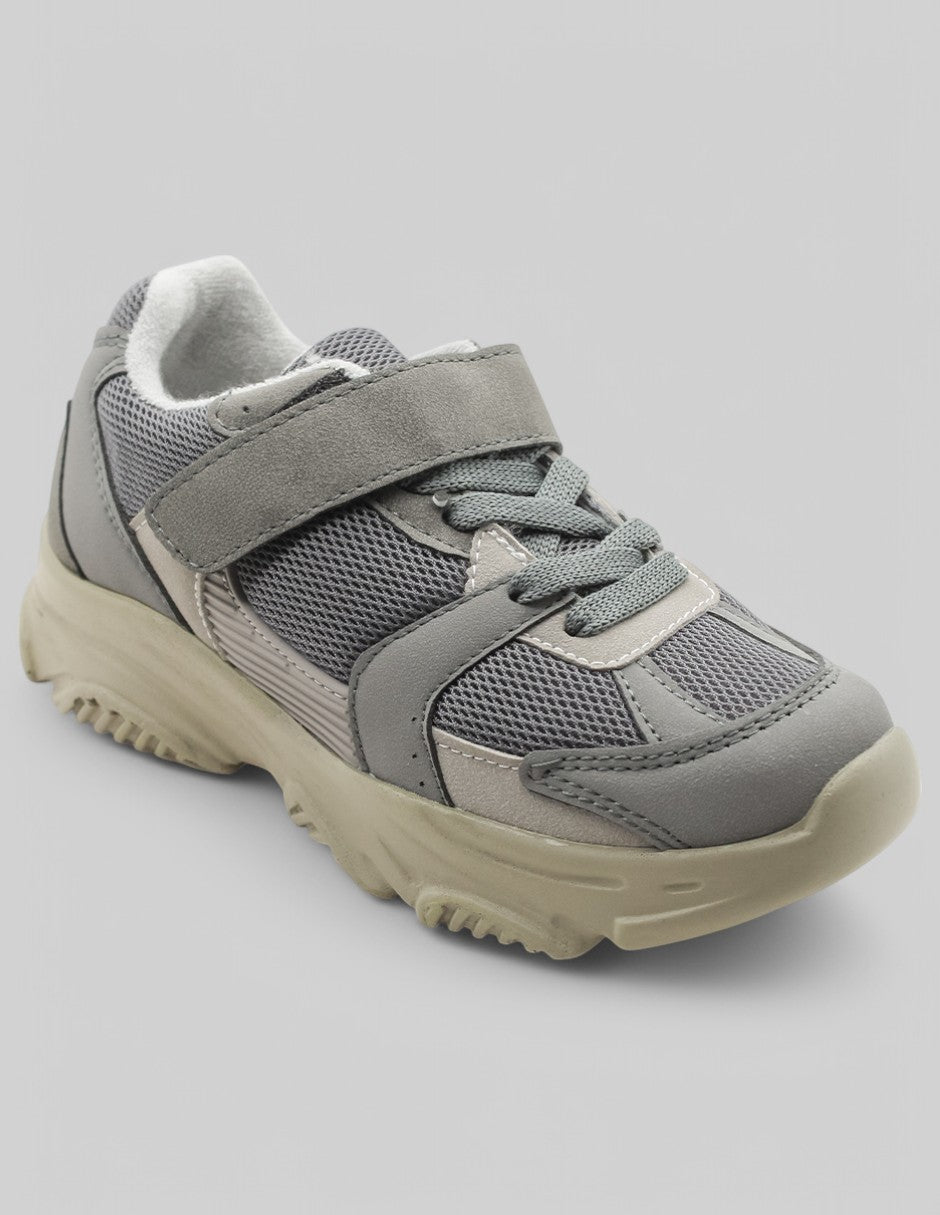 Tenis Exterior Textil Color Gris Para Niño De RBCOLLECTION