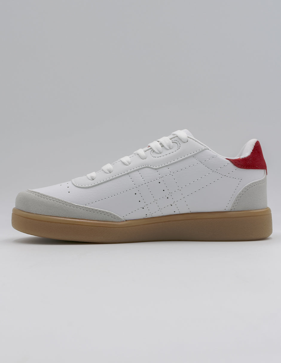 Tenis con cordones  Higline en Textil – Blanco