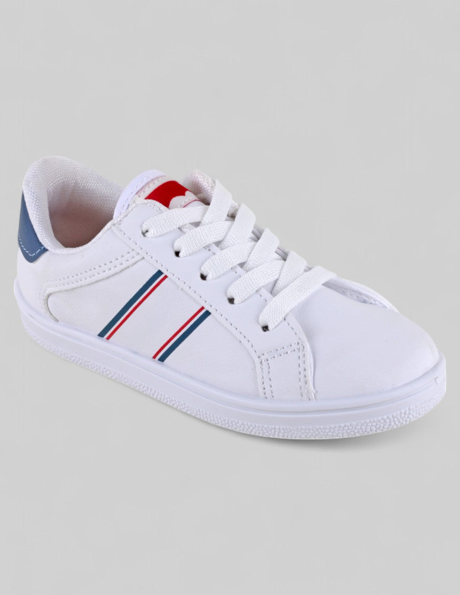 Tenis Exterior Sintético Color Blancos Para Niño De RBCOLLECTION