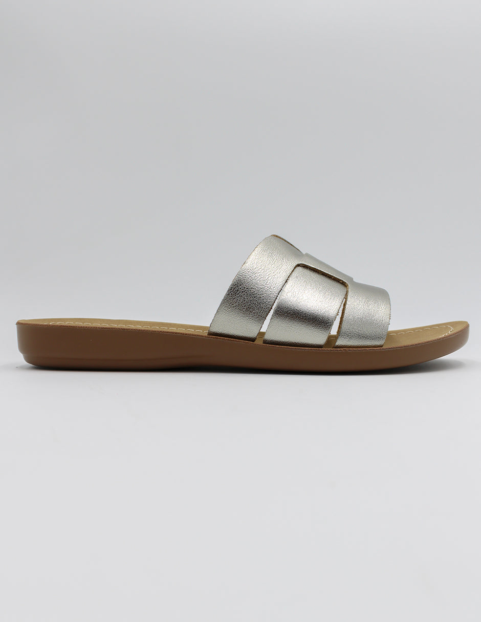 Sandalias de piso Soft en Sintético – Plata