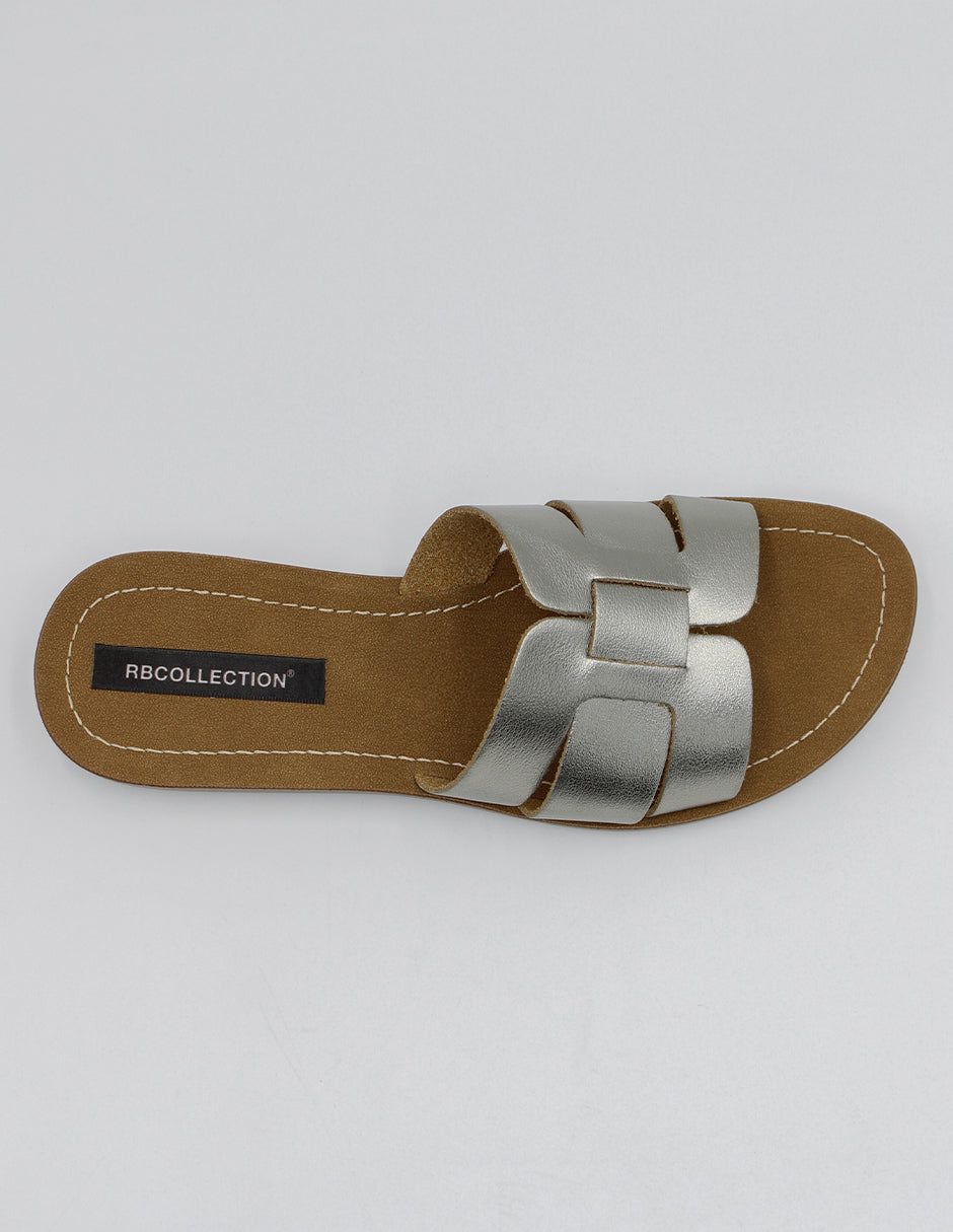 Sandalias de piso Soft en Sintético – Plata