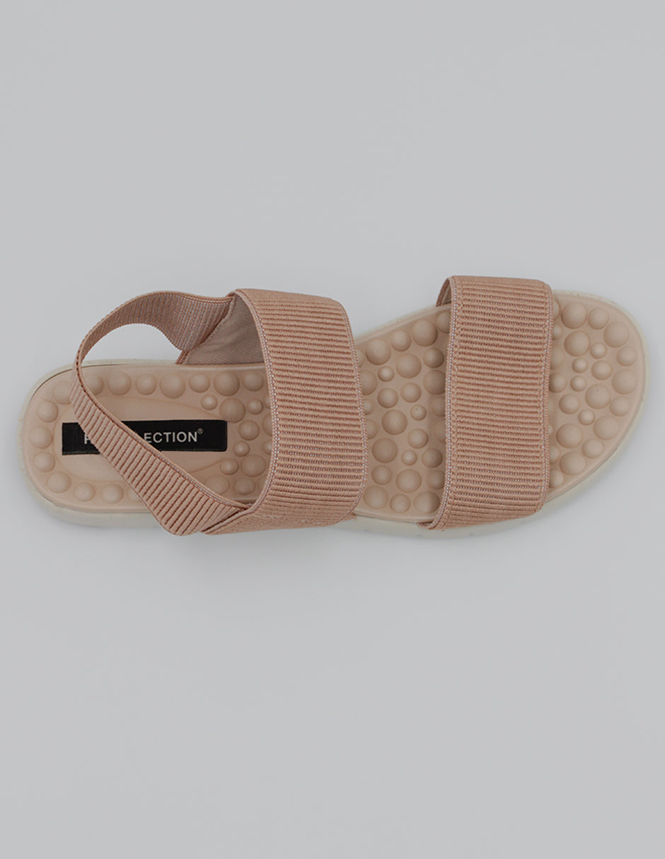 Sandalias de piso Daril en Textil – Beige