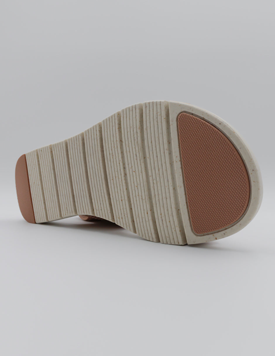 Sandalias de piso Daril en Textil – Beige