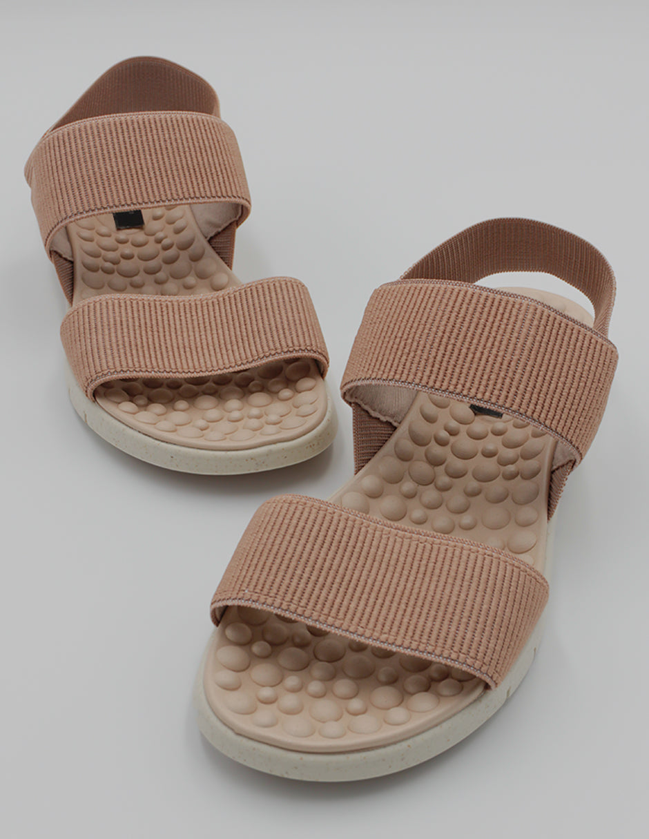 Sandalias de piso Daril en Textil – Beige
