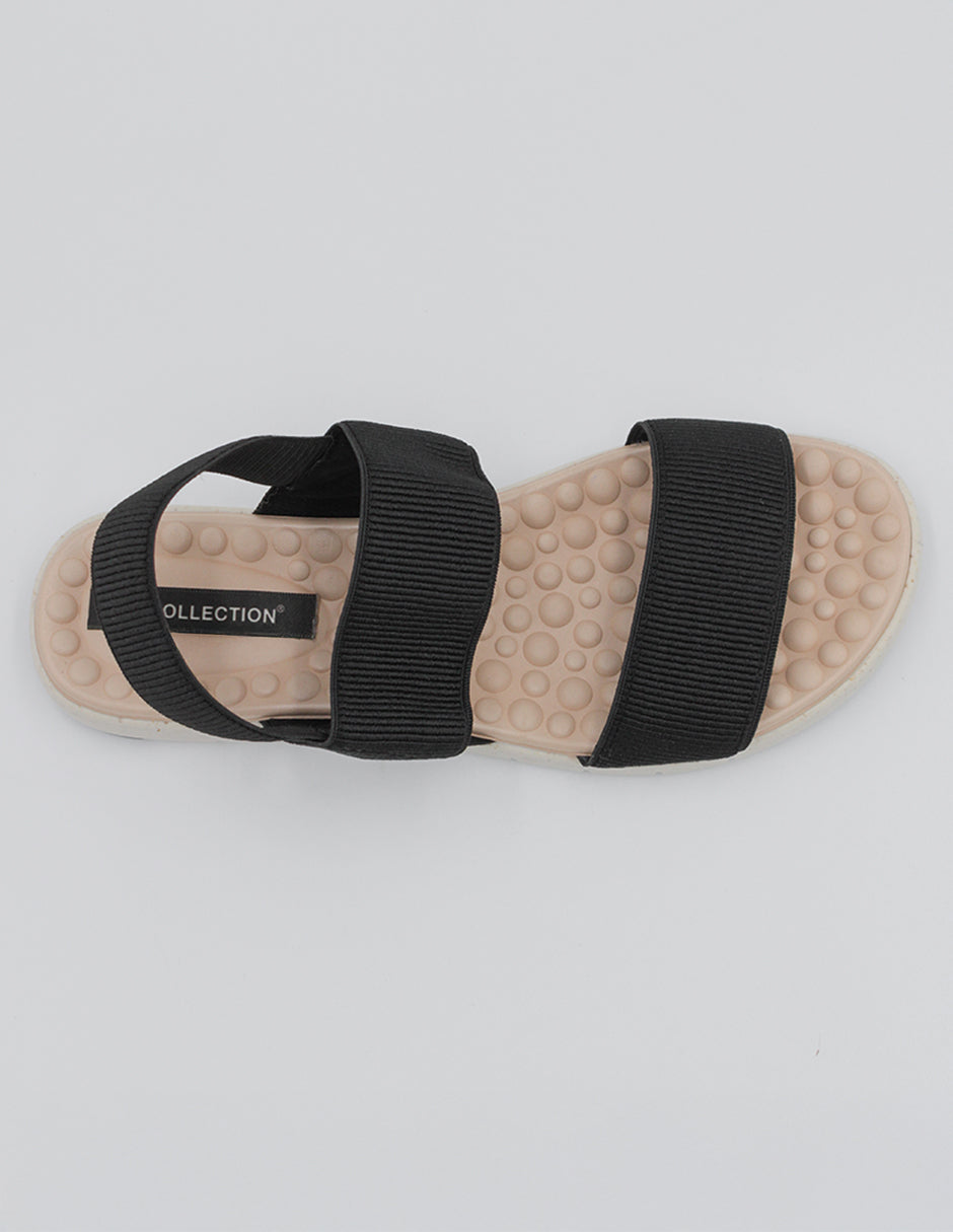 Sandalias de piso Daril en Textil – Negro