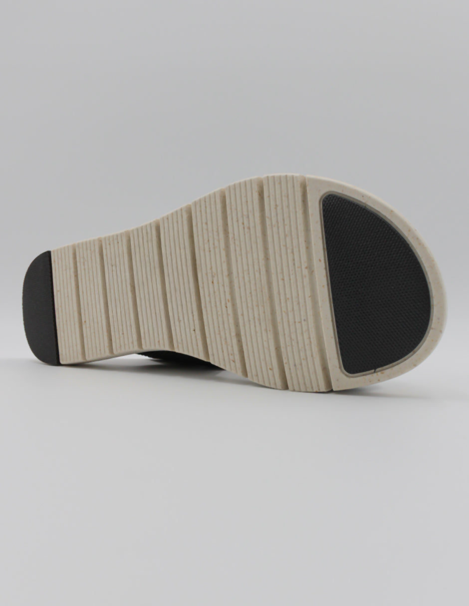 Sandalias de piso Daril en Textil – Negro