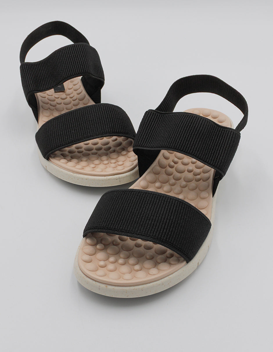 Sandalias de piso Daril en Textil – Negro