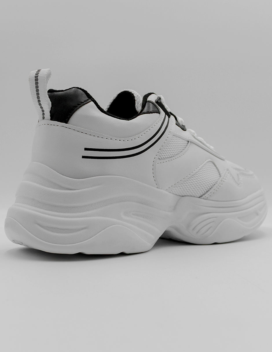 Tenis tipo deportivo Xoxo en Piel vegana – Blanco