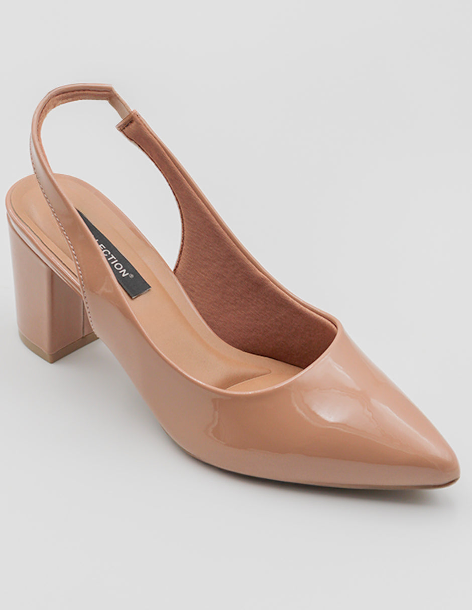 Zapatillas Leidy en Charol – Café