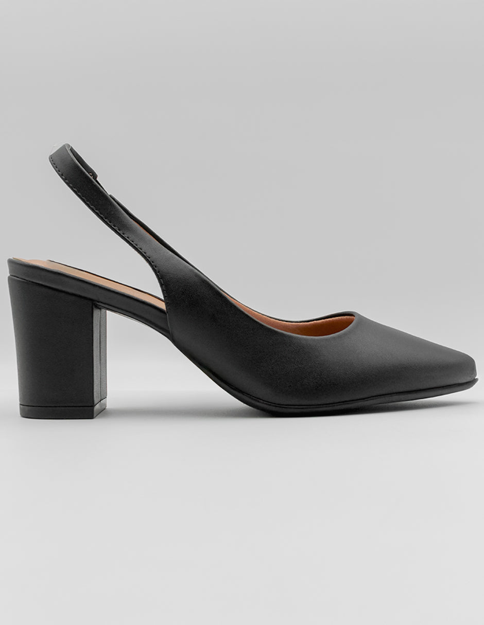 Zapatillas Leidy en Piel vegana – Negro