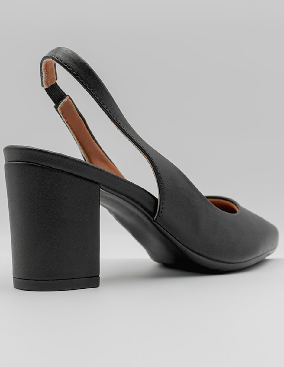 Zapatillas Leidy en Piel vegana – Negro