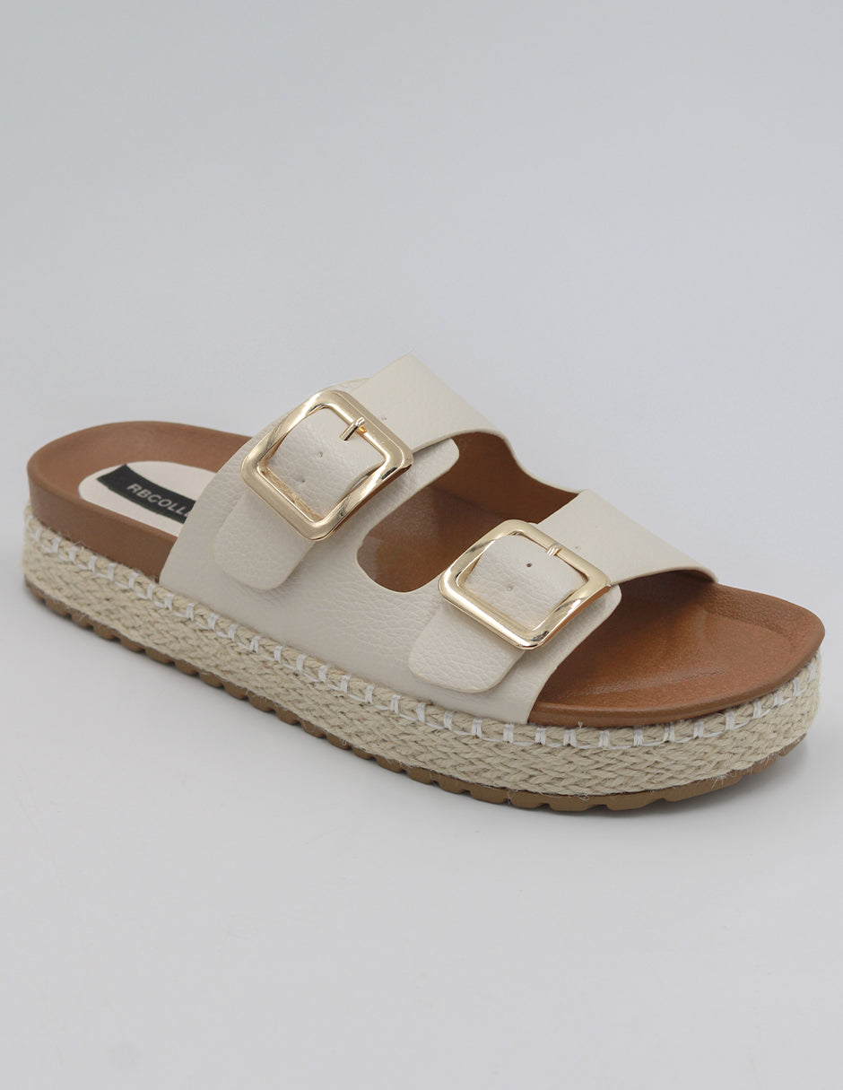 Sandalias con plataforma Exterior Piel vegana Color Late Para Mujer De RBCOLLECTION